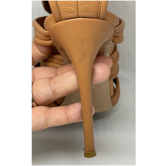 GIANVITO ROSSI Kim Kardashian Strappy Ankle Cuff Camel Heel Sandals - Picture 14 of 16